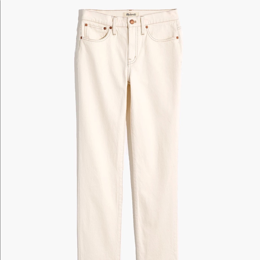 Madewell Tomboy Straight Jeans in Cloud Lining